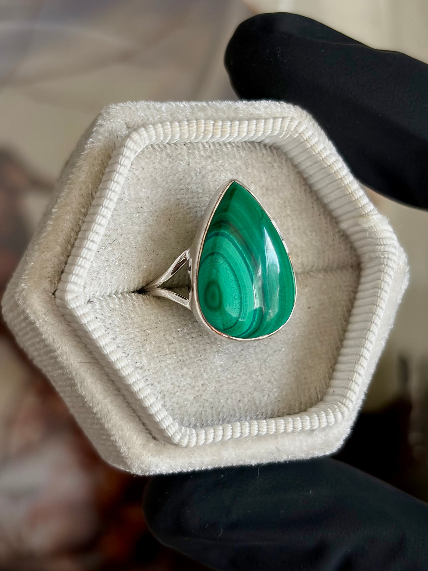 Malachite Ring - Size 6