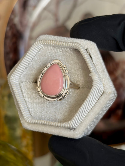 Pink Opal Ring - Size 8