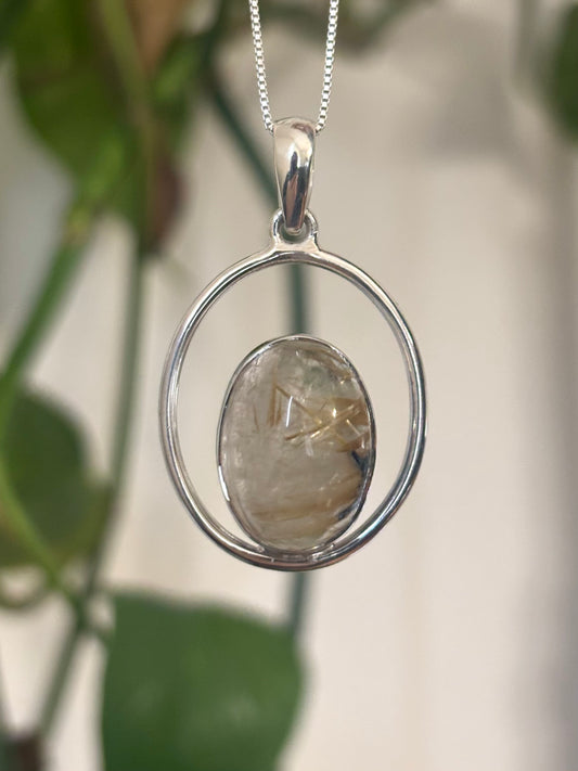 Golden Rutile Tourmaline Necklace