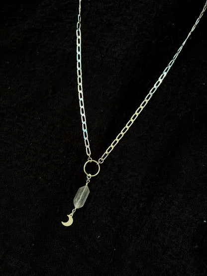 Herkimer Diamond O Ring Necklace