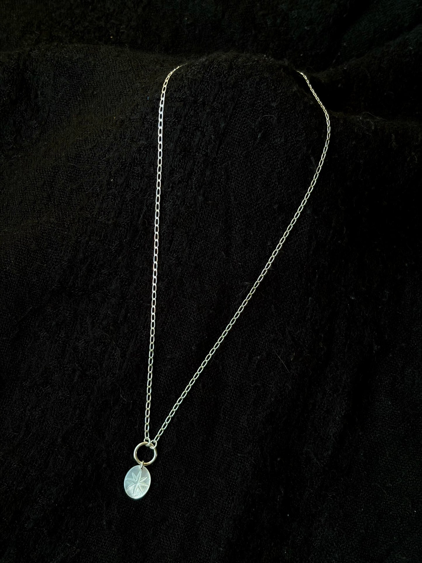 Mother of Pearl Star O-Ring Necklace