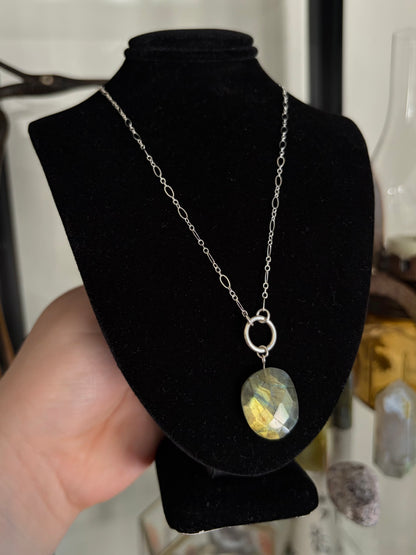 Labradorite O-Ring Necklace