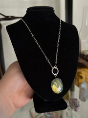 Labradorite O-Ring Necklace