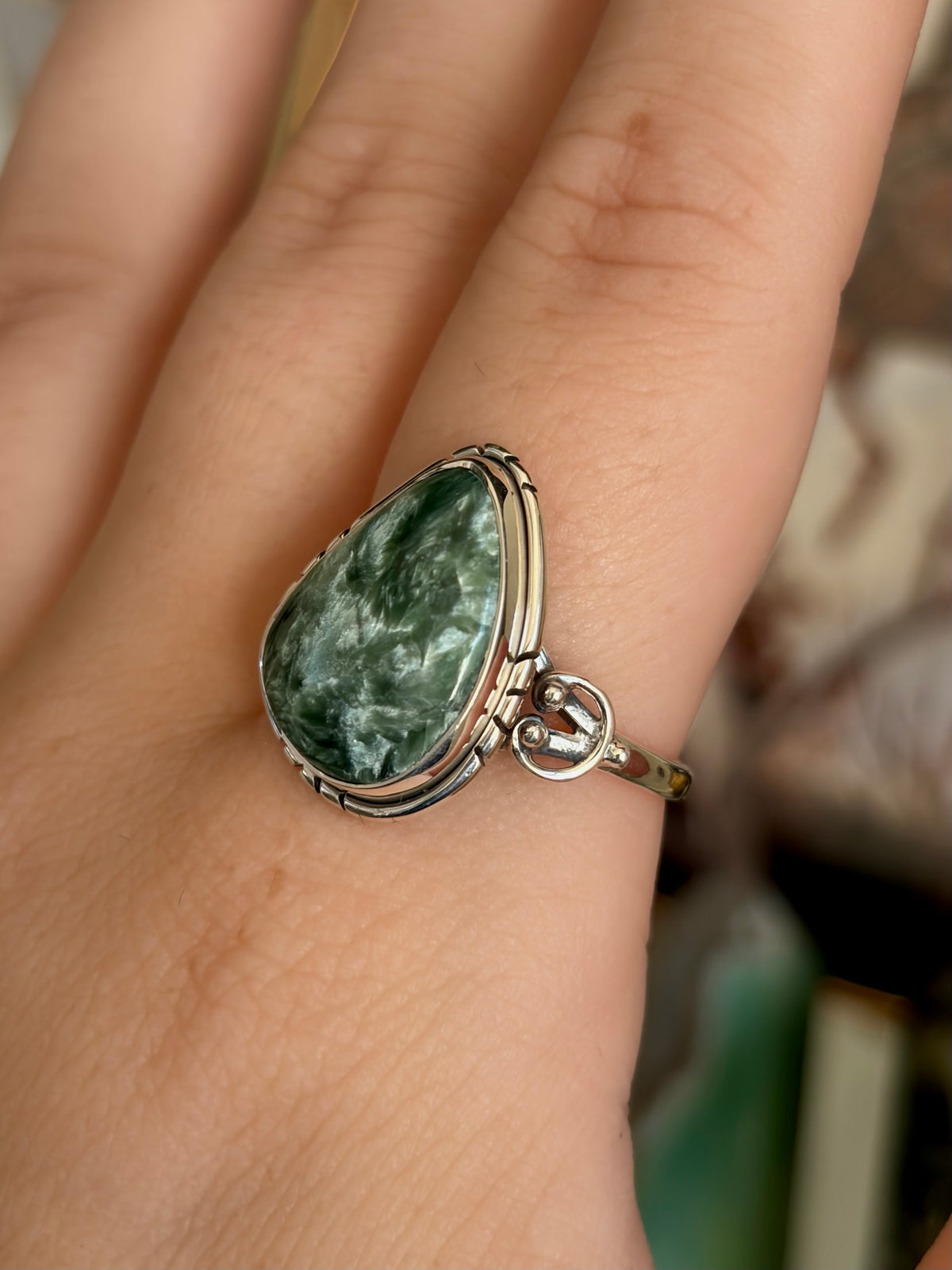 Seraphinite Ring - Size 10