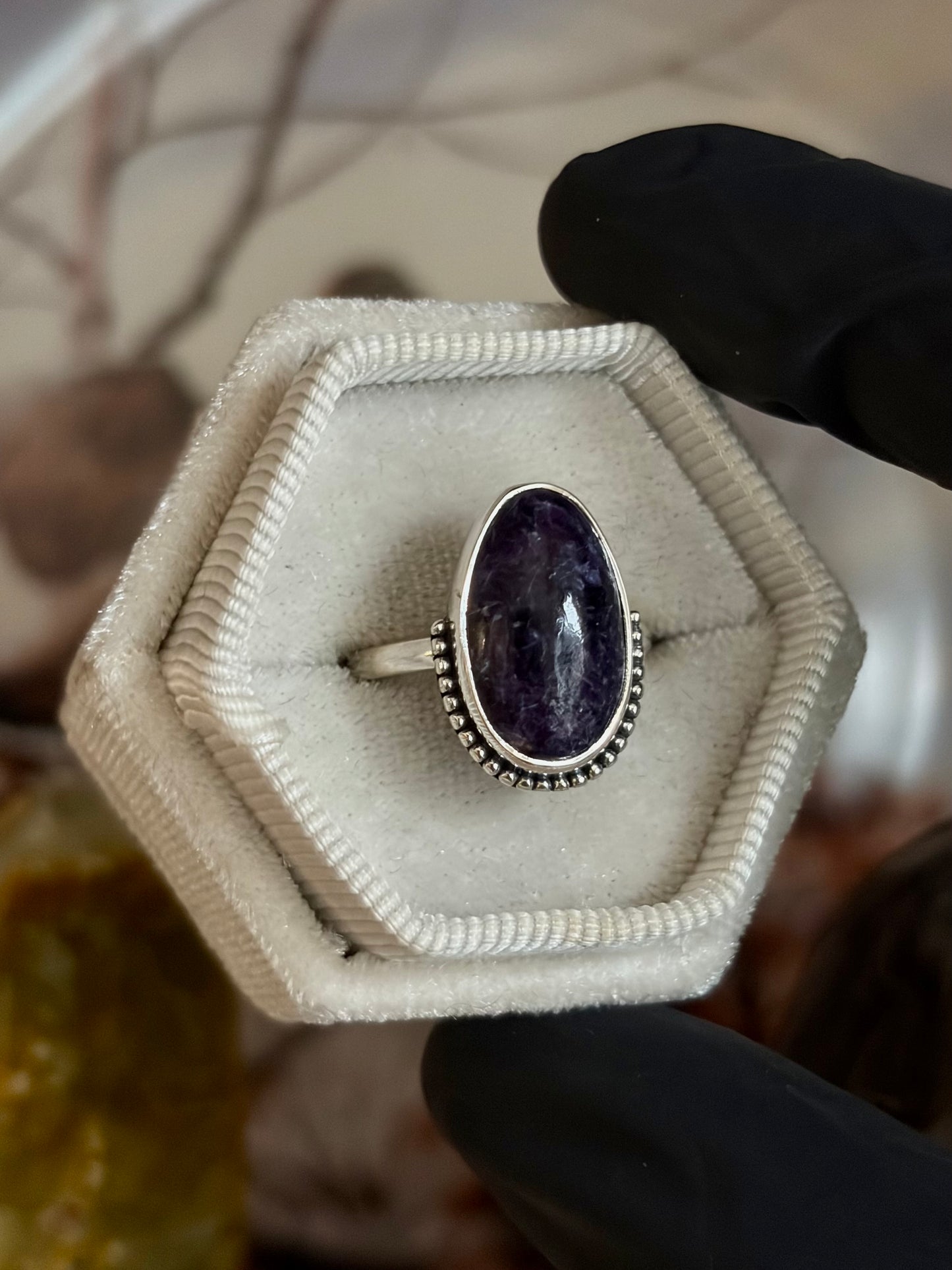 Lepidolite Ring - Size 7