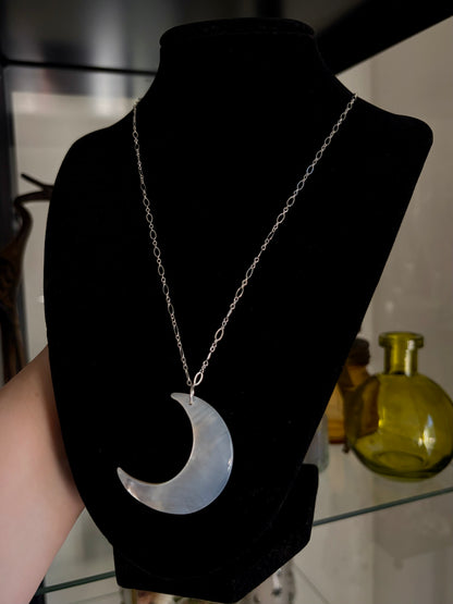 Mother of Pearl Crescent Necklace