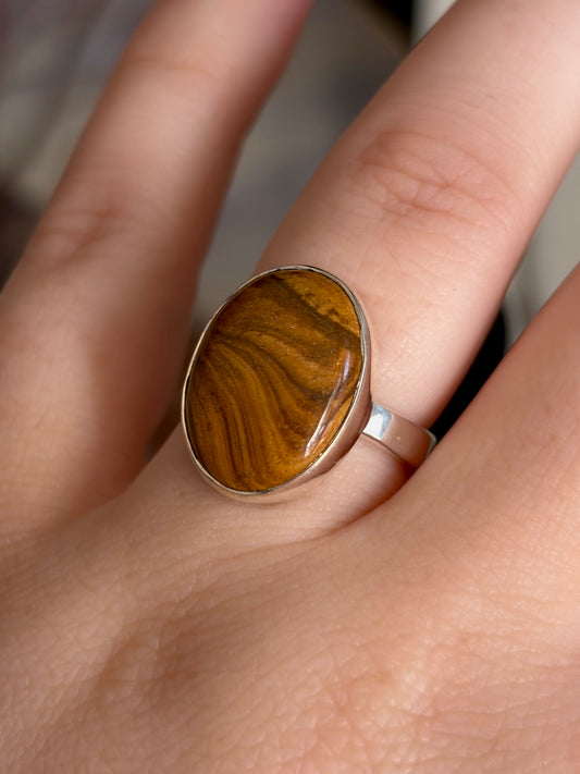 Picture Jasper Ring - Size 7