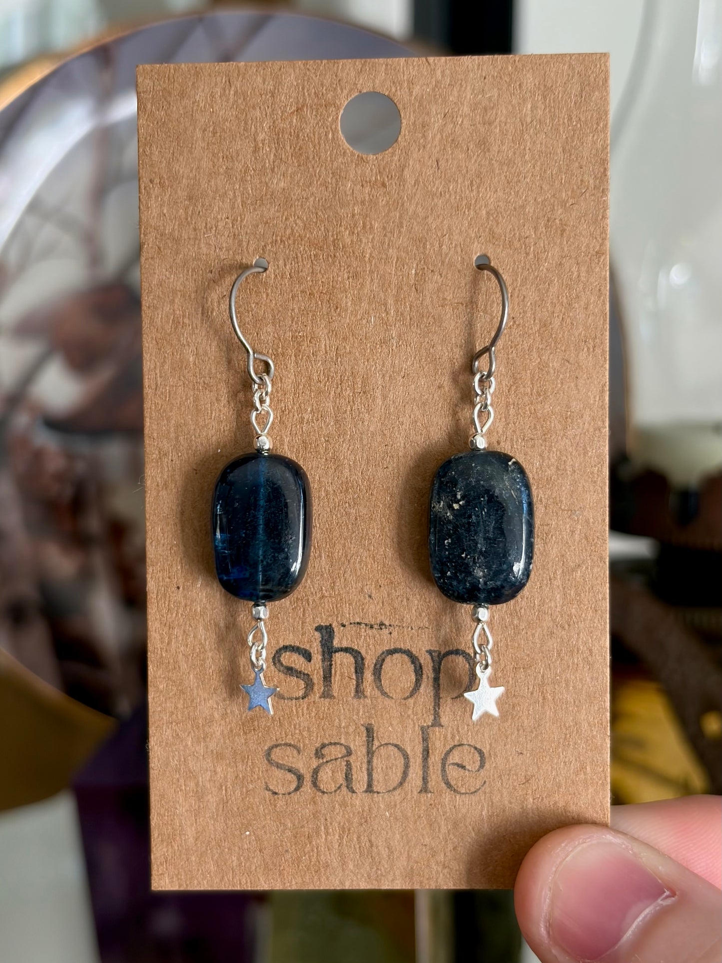 Kyanite Star Earrings