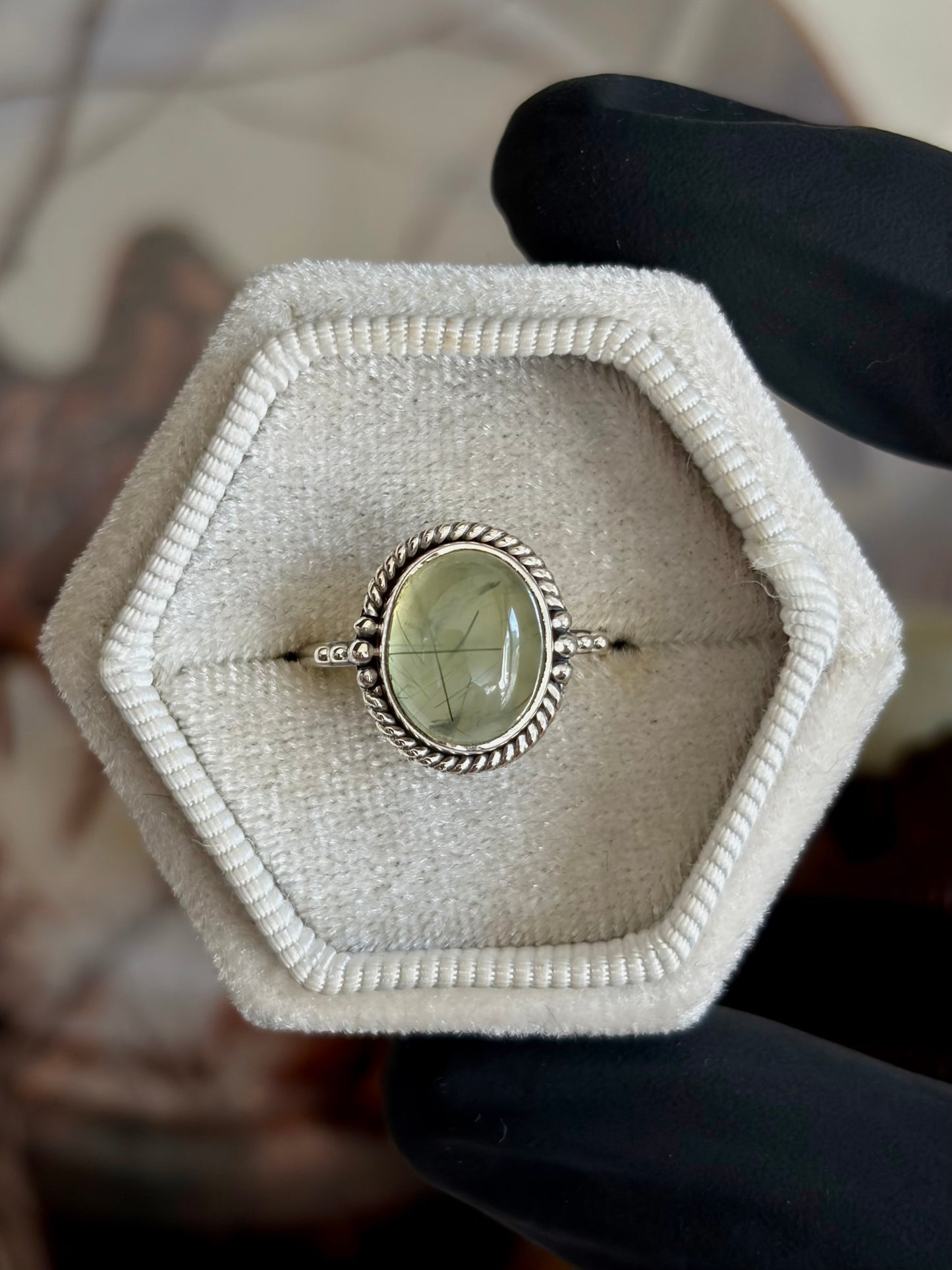 Prehnite Ring - Size 7
