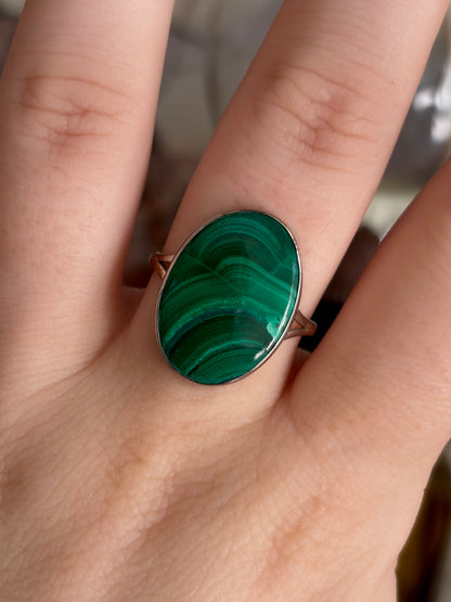 Malachite Ring - Size 8