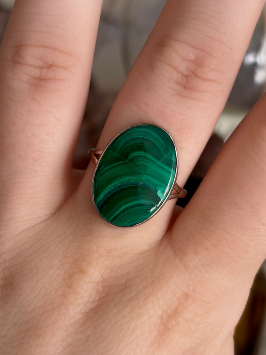 Malachite Ring - Size 8