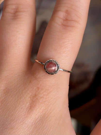 Rhodochrosite Ring - Size 9