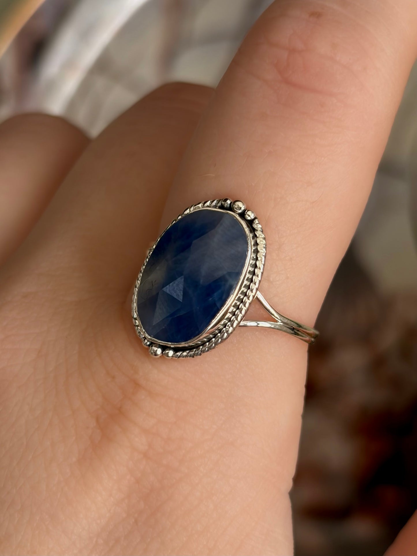 Blue Sapphire Ring - Size 10