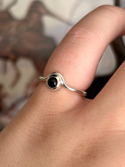 Black Onyx Ring - Size 5