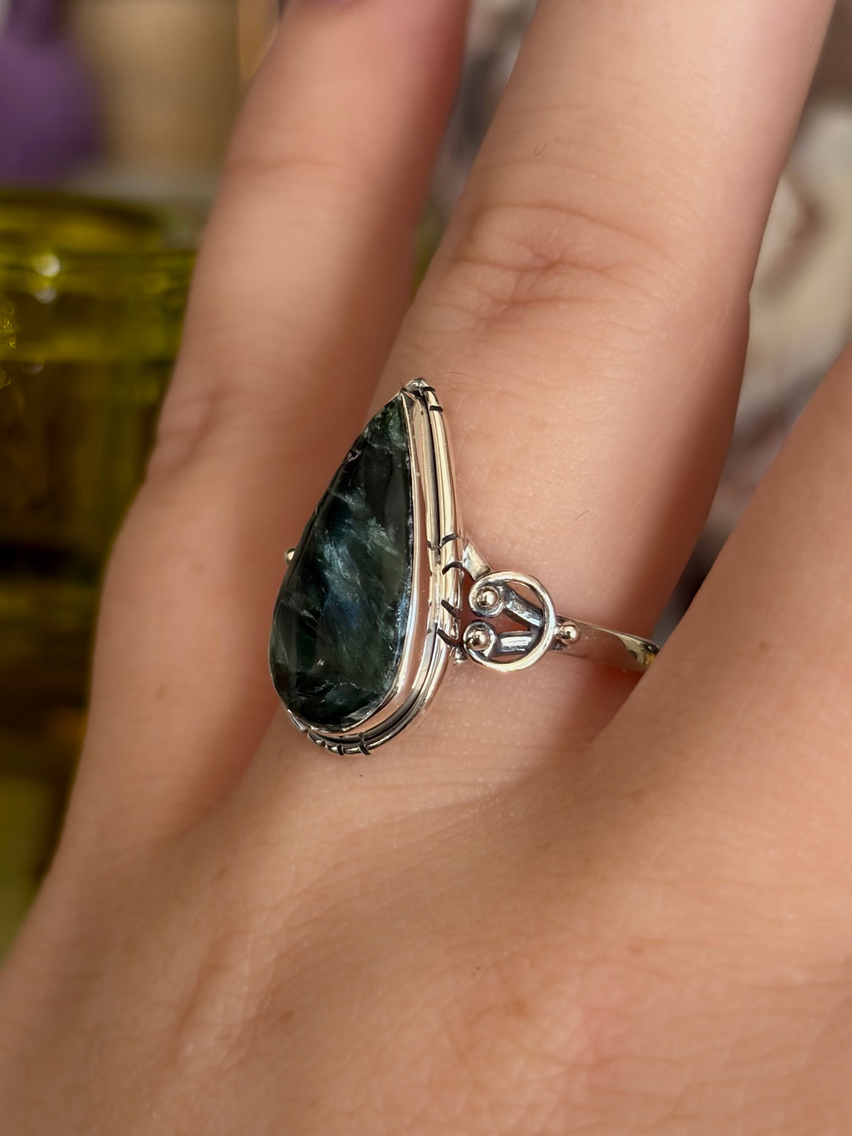 Seraphinite Ring - Size 8
