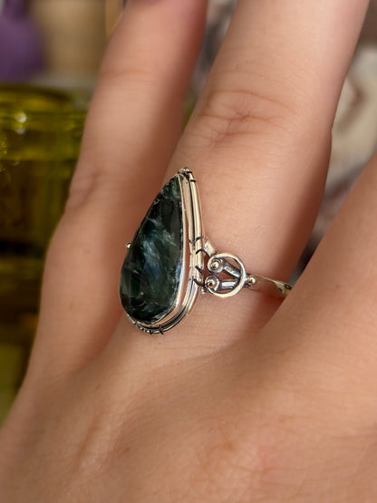 Seraphinite Ring - Size 8