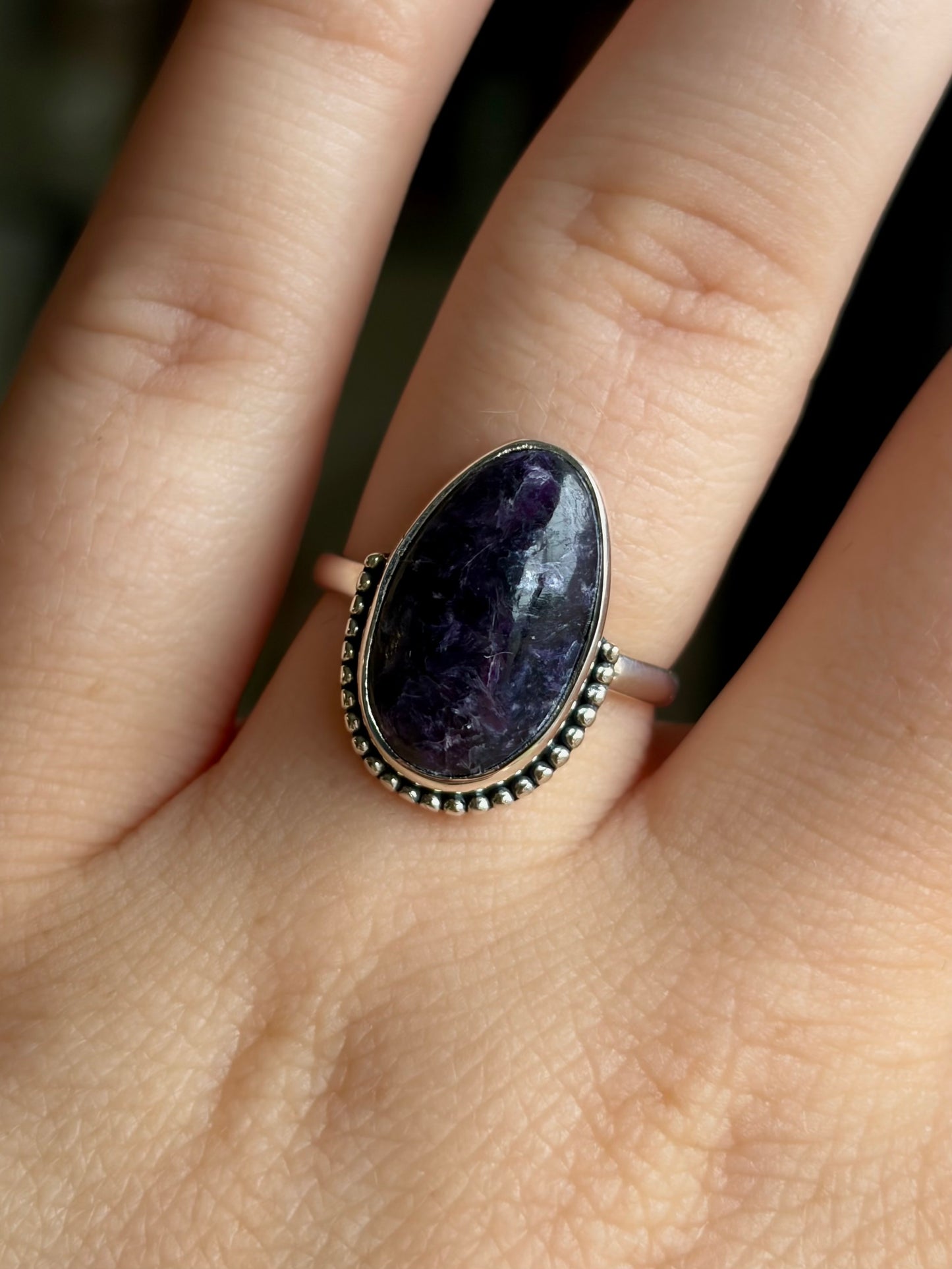 Lepidolite Ring - Size 7