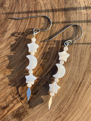 Wisp Mother of Pearl Earrings