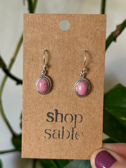 Pink Petalite Earrings