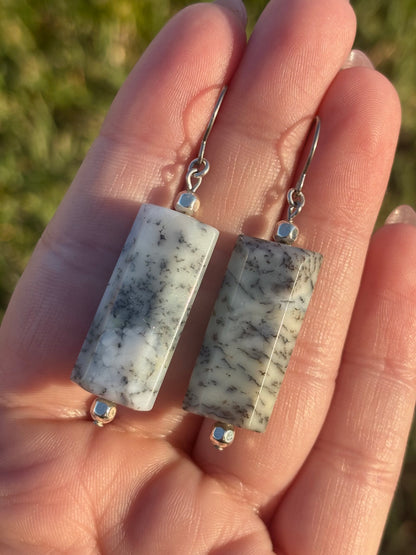 Dendritic Opal Earrings
