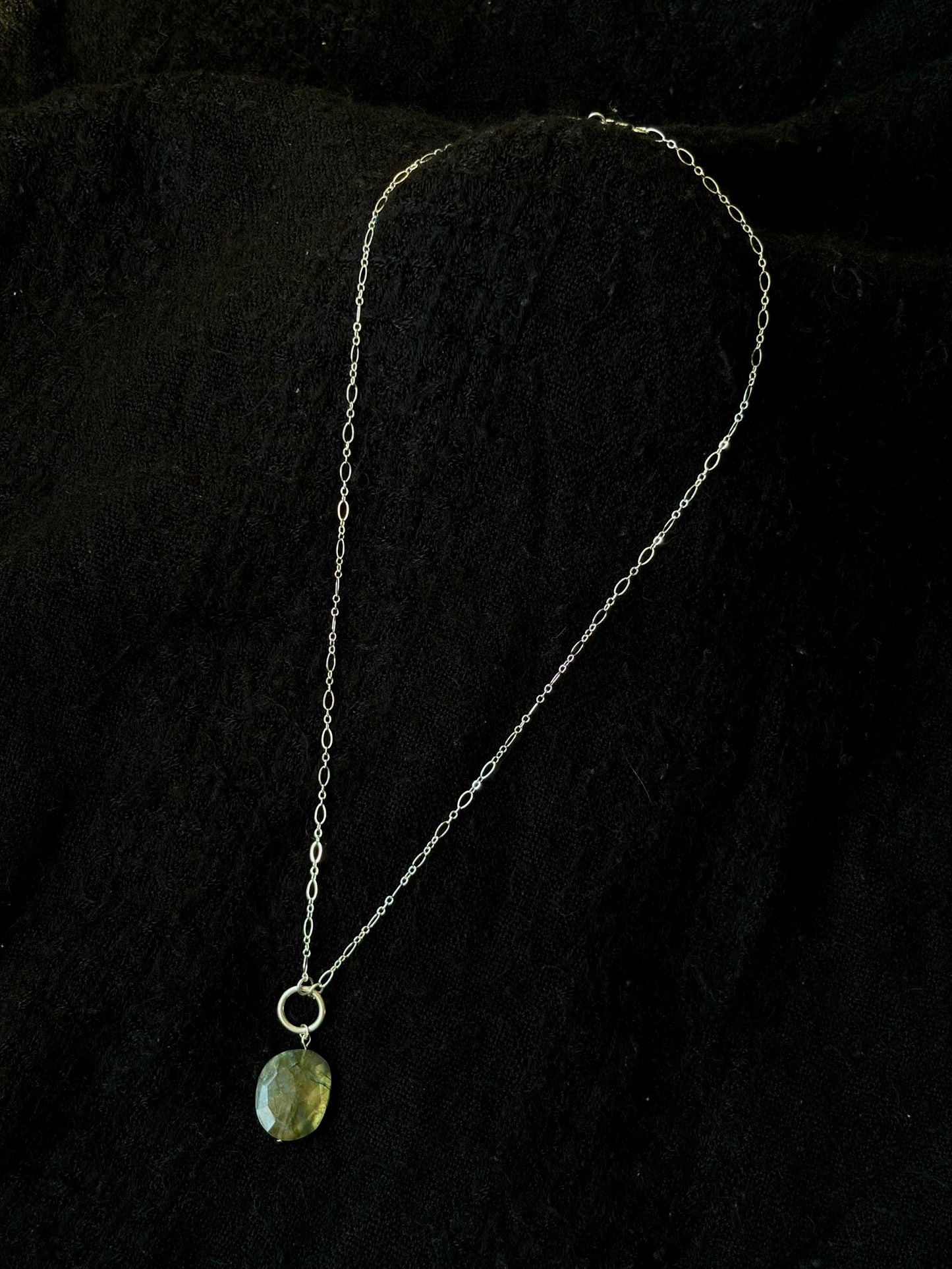 Labradorite O-Ring Necklace