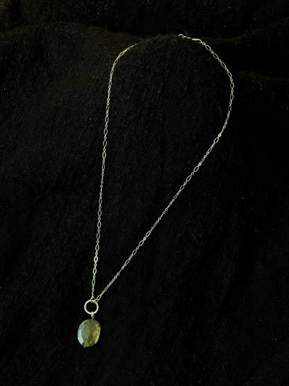 Labradorite O-Ring Necklace