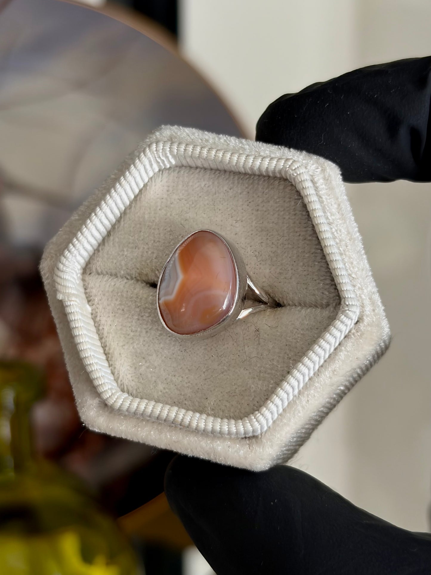 Botswana Agate Ring - Size 6