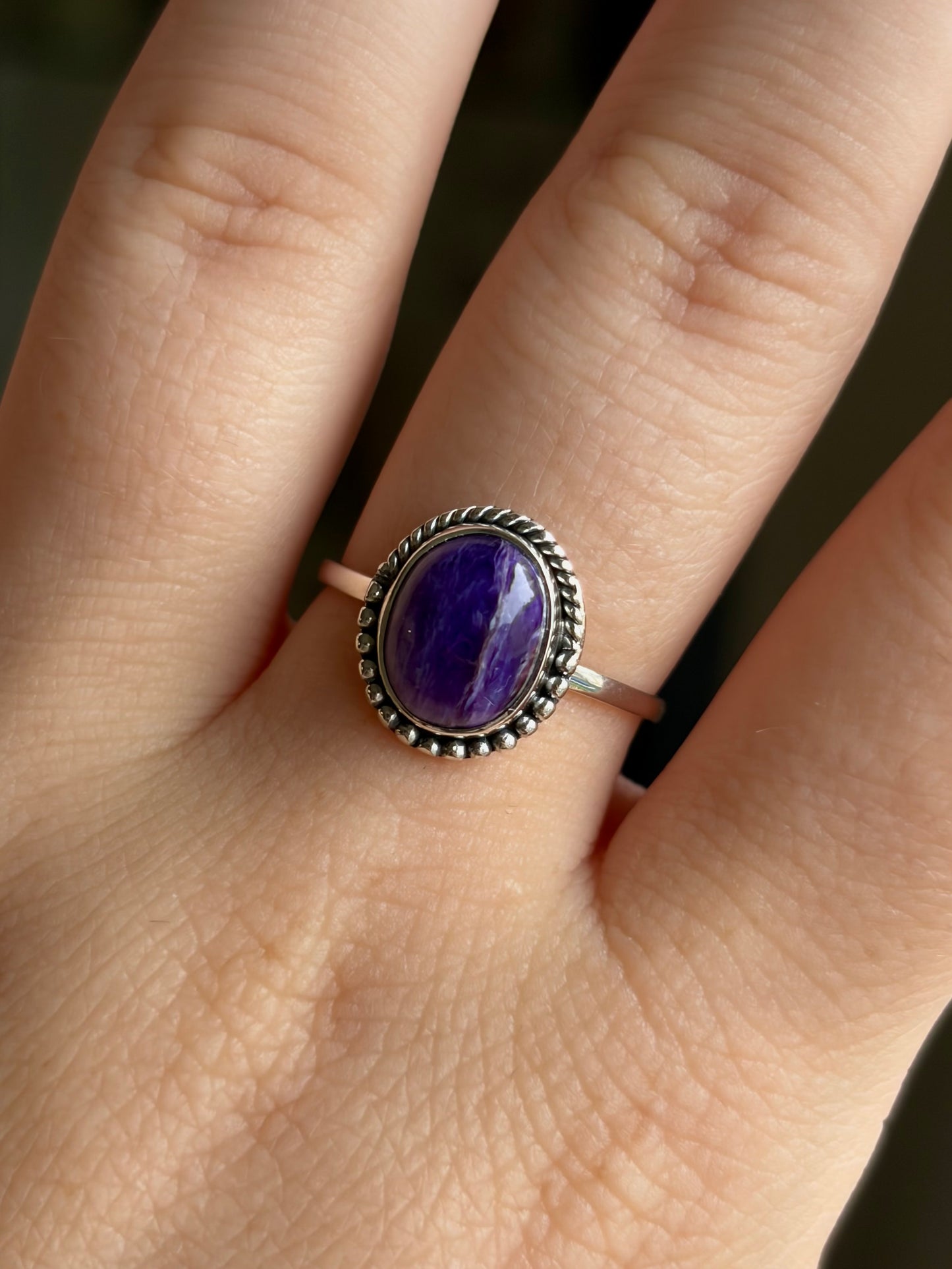 Charoite Ring - Size 8