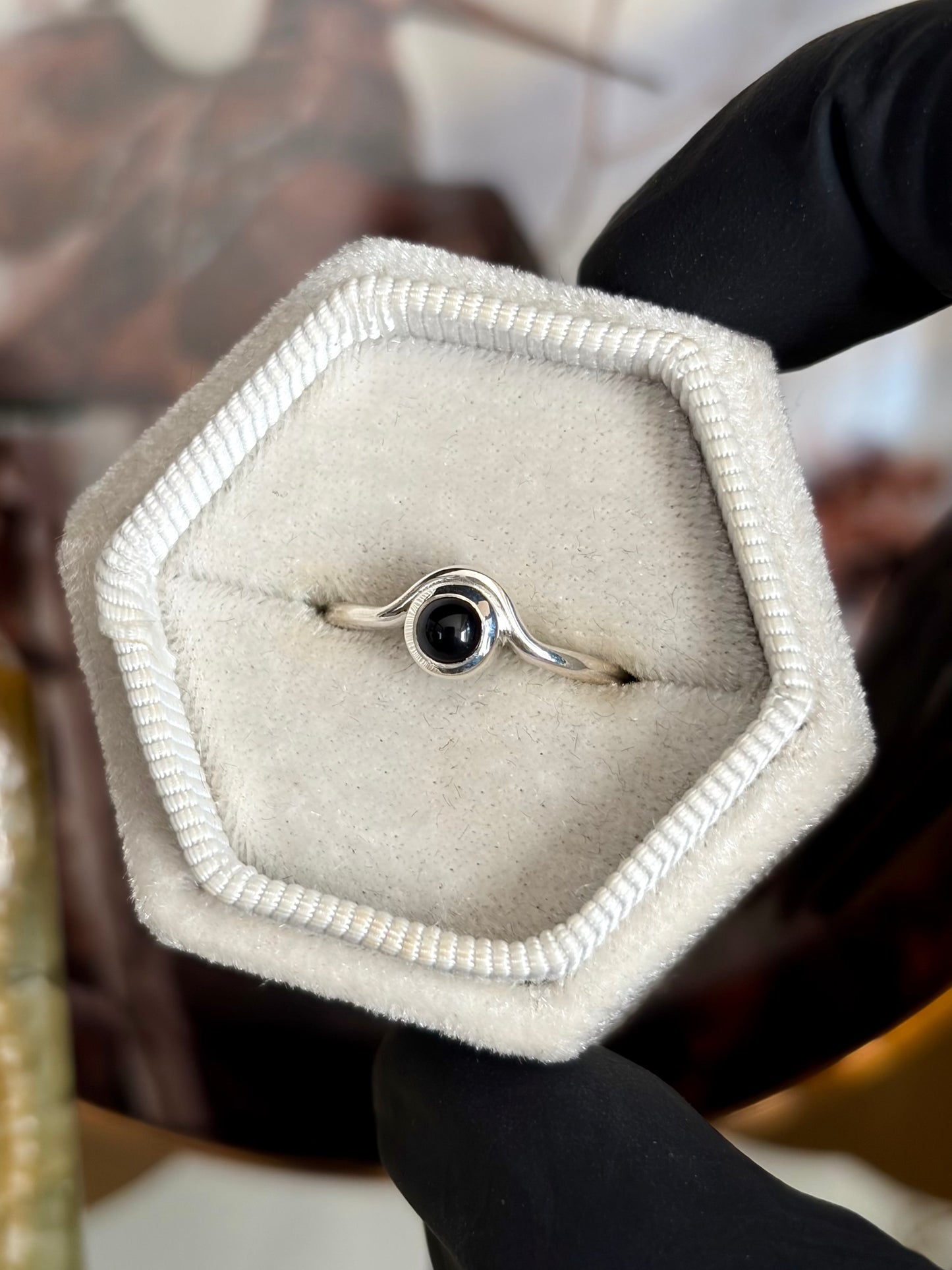 Black Onyx Ring - Size 7