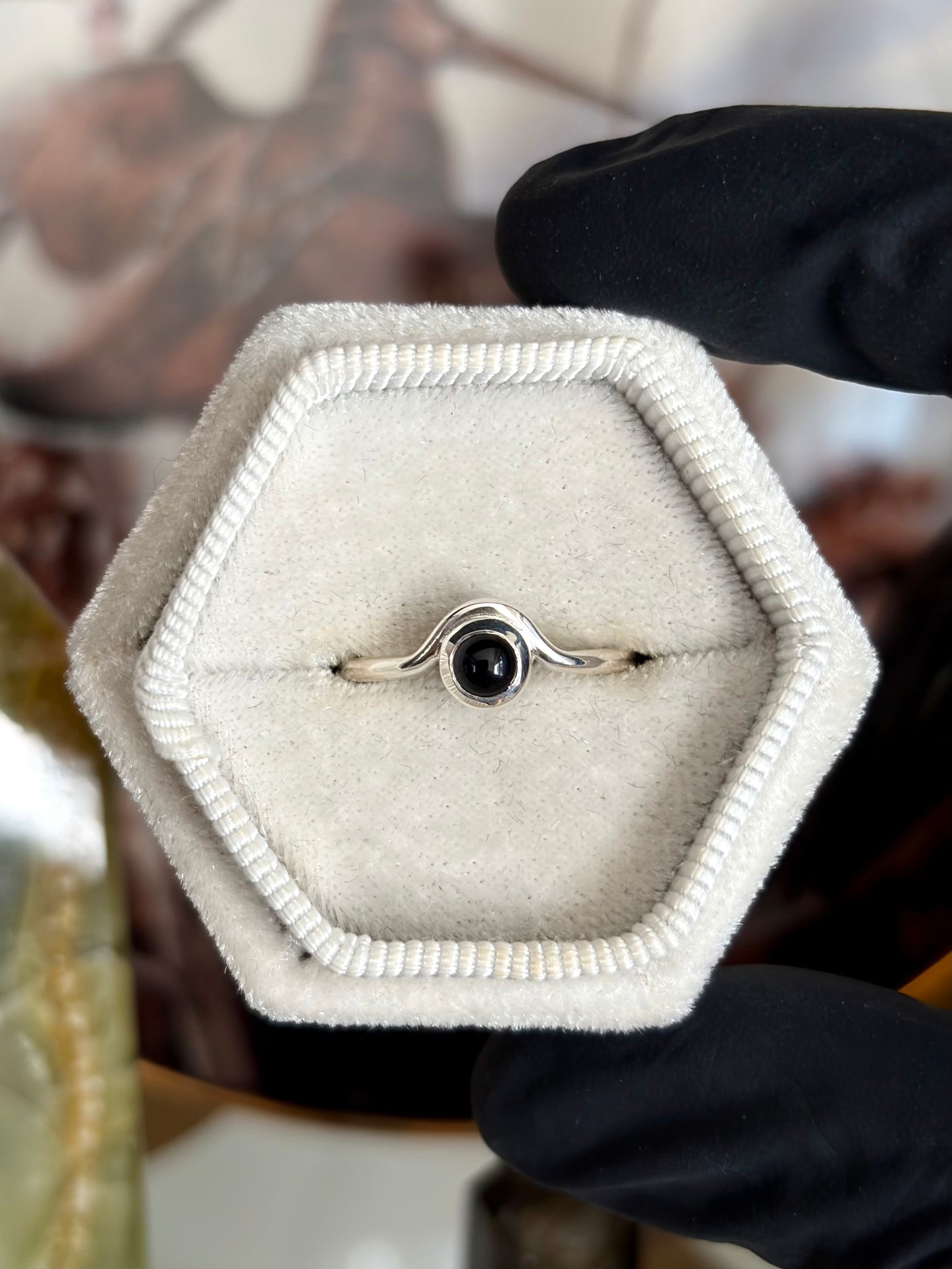 Black Onyx Ring - Size 5