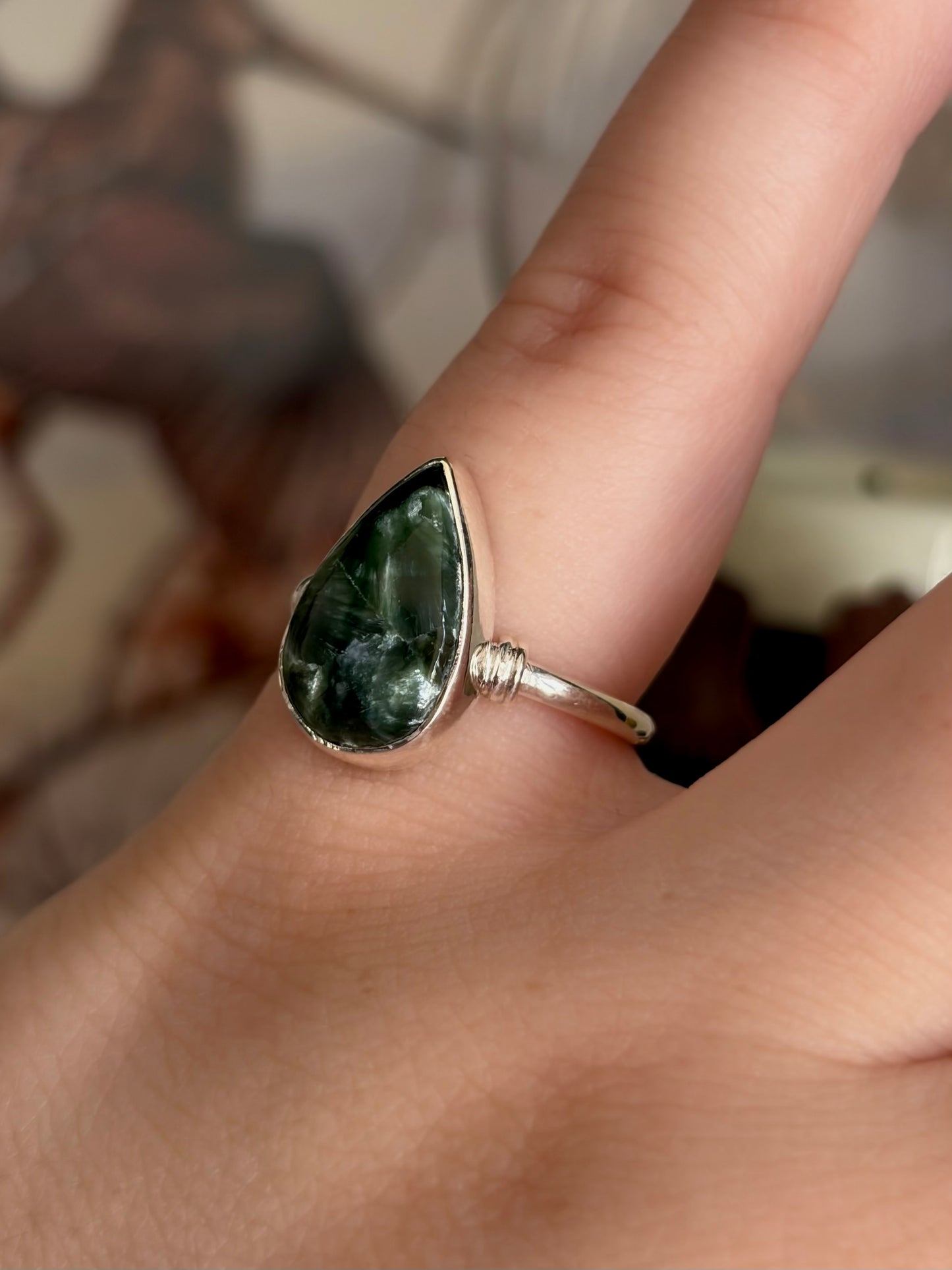 Seraphinite Ring - Size 6