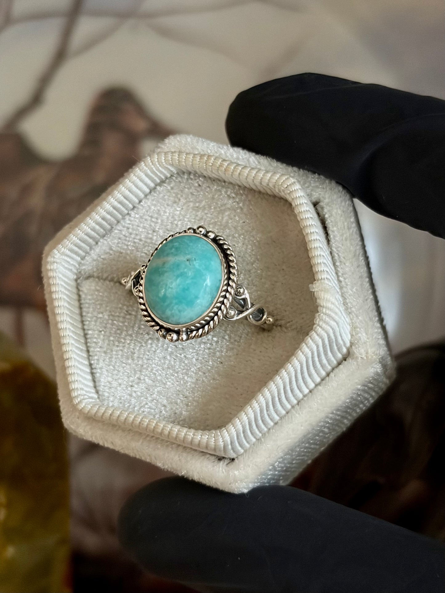 Amazonite Ring - Size 9