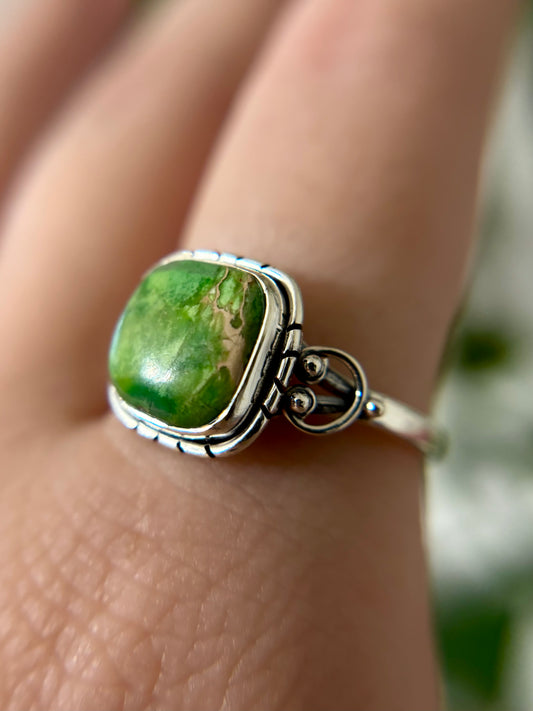 Green Sea Sediment Ring - Size 10