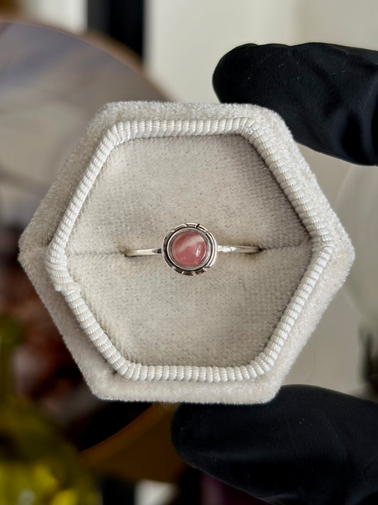 Rhodochrosite Ring - Size 9