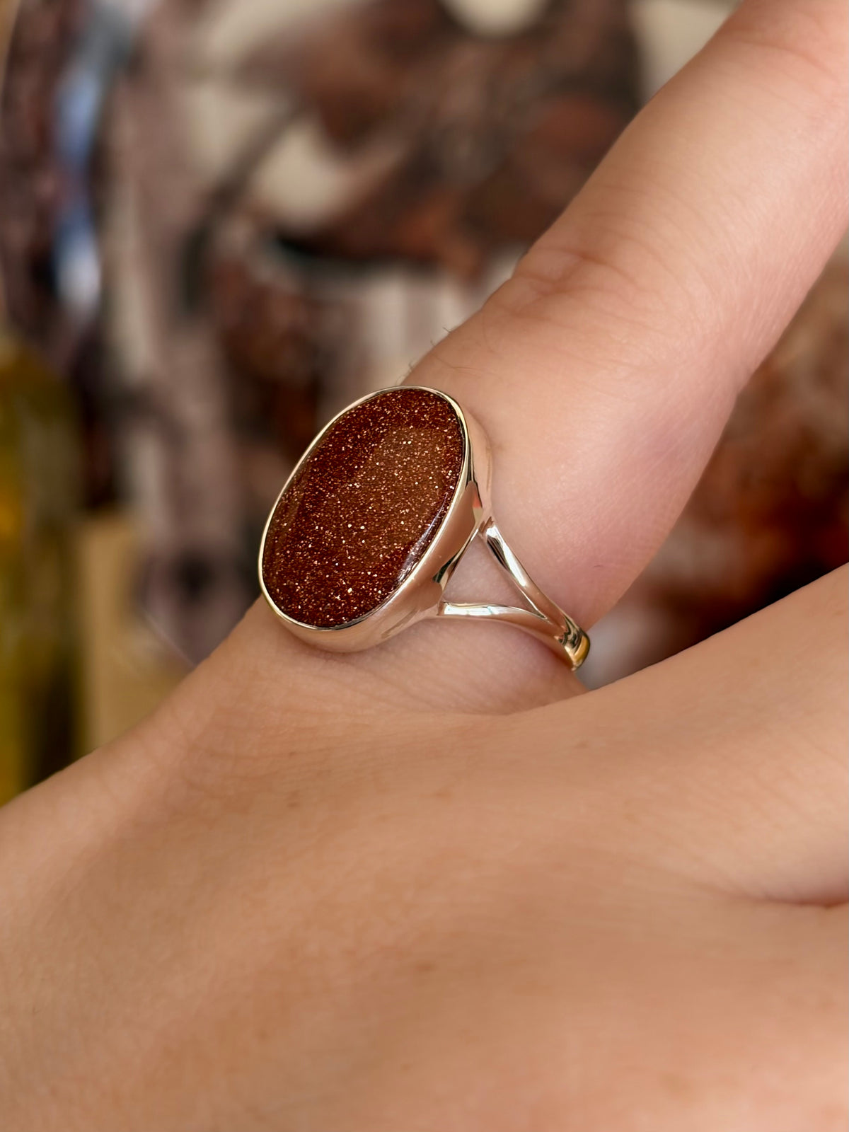 Sand Stone Ring - Size 5