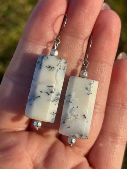 Dendritic Opal Earrings