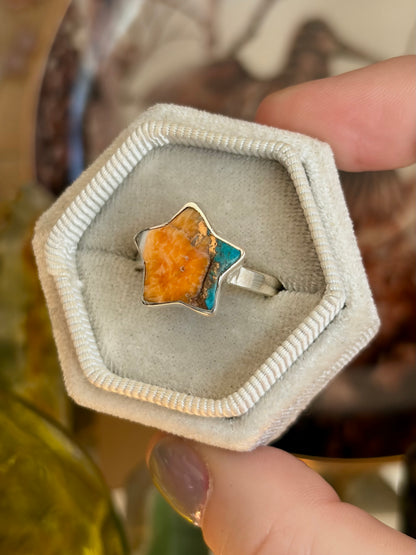 Oyster Turquoise Ring - Size 9