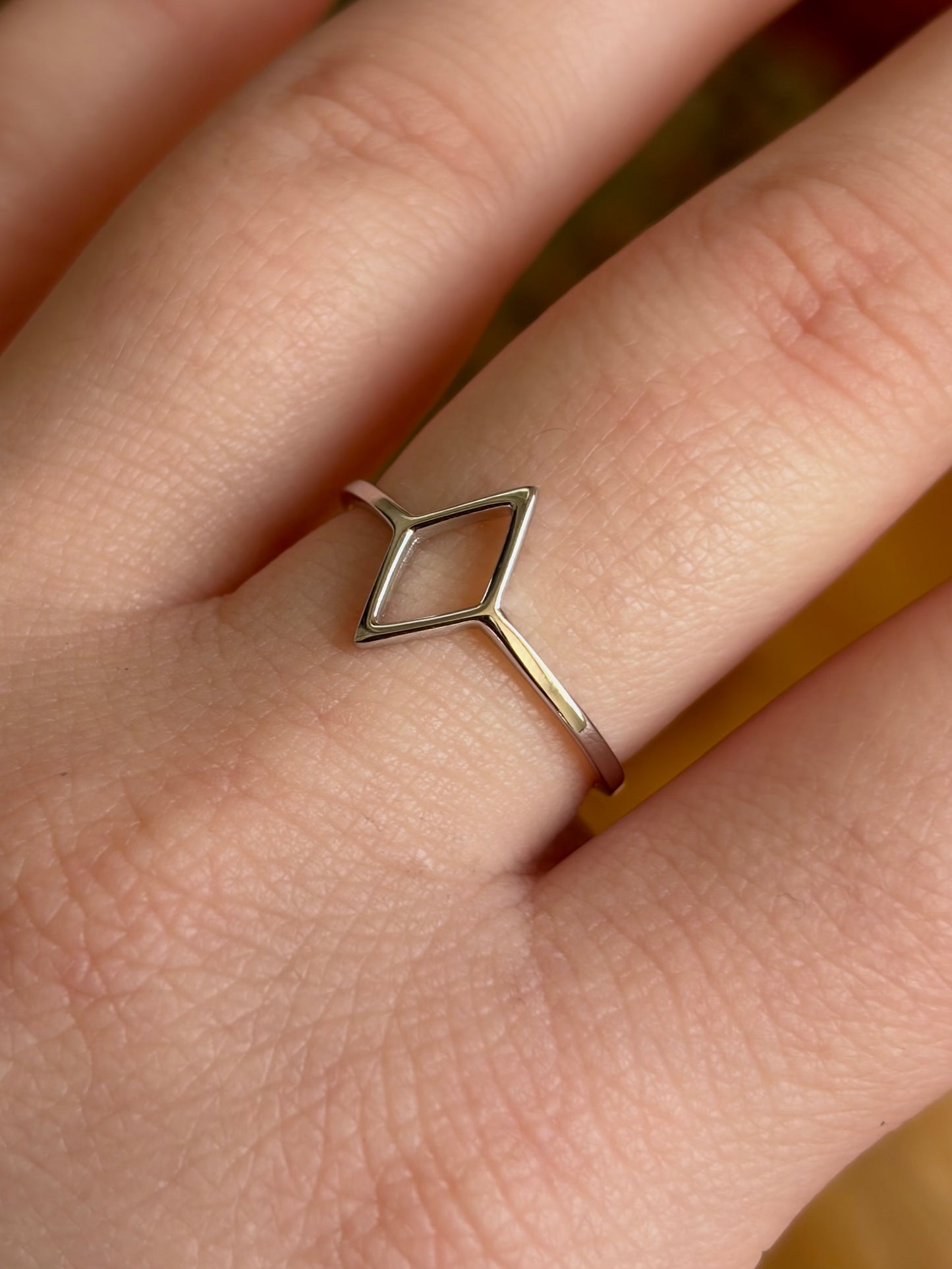 Hollow Diamond Ring