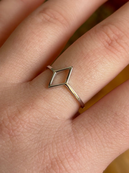 Hollow Diamond Ring