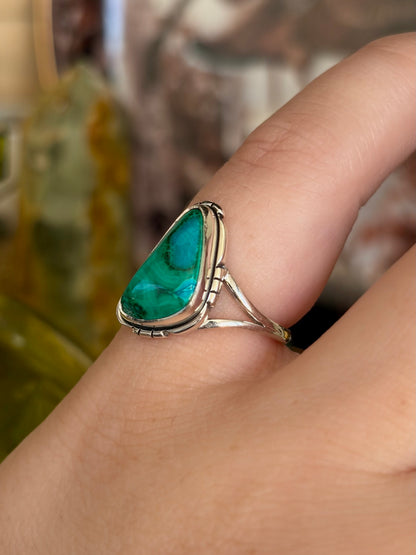 Azurite Malachite Ring - Size 5
