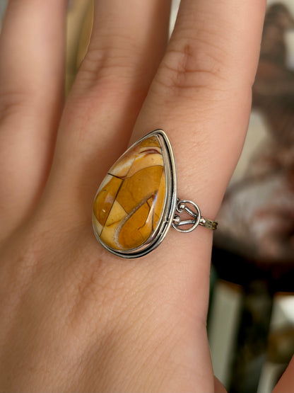 Brecciated Mookaite Ring - Size 10