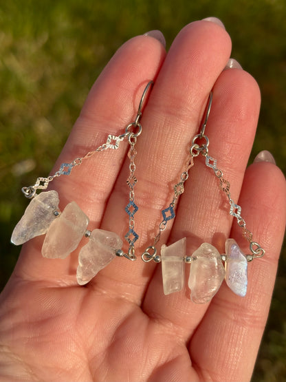 Spell Moonstone Chandelier Earrings