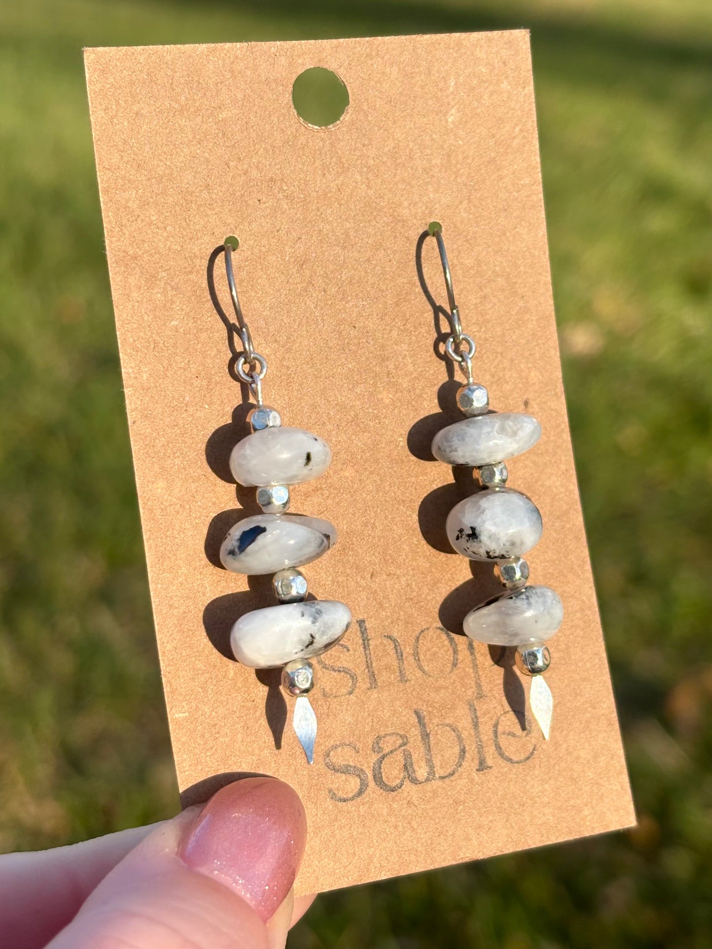 Chunky Moonstone Earrings