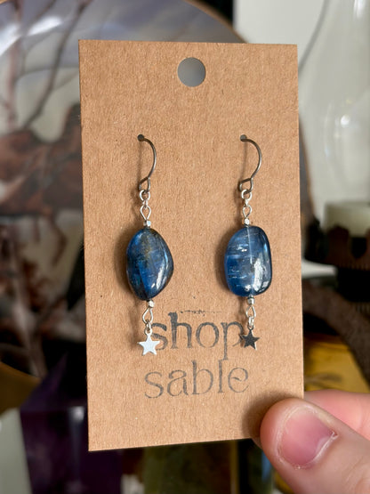 Kyanite Star Earrings
