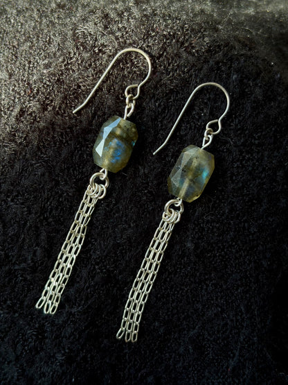 Veil Labradorite Earrings