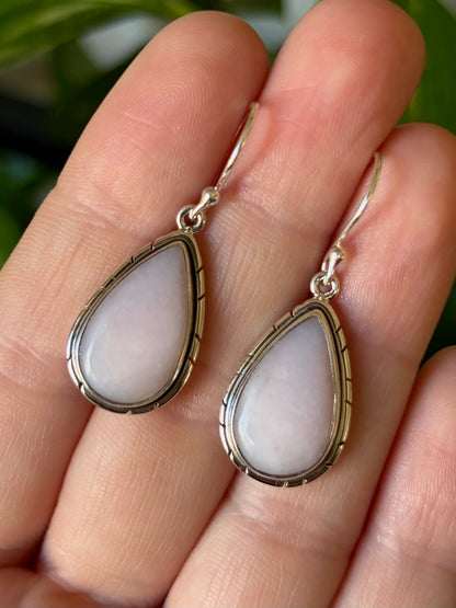 Pink Opal Earrings