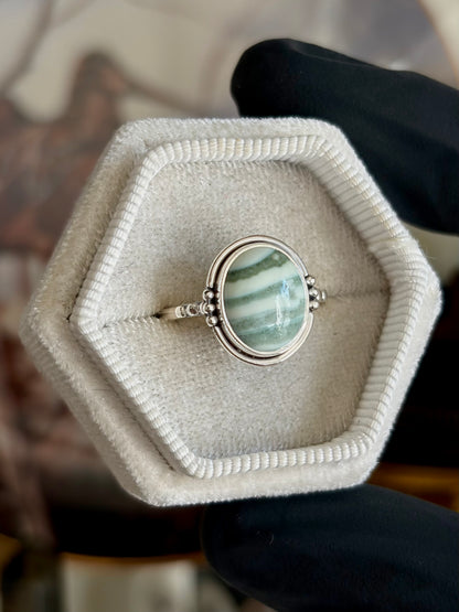 Green Opal Ring - Size 9