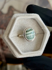Green Opal Ring - Size 9