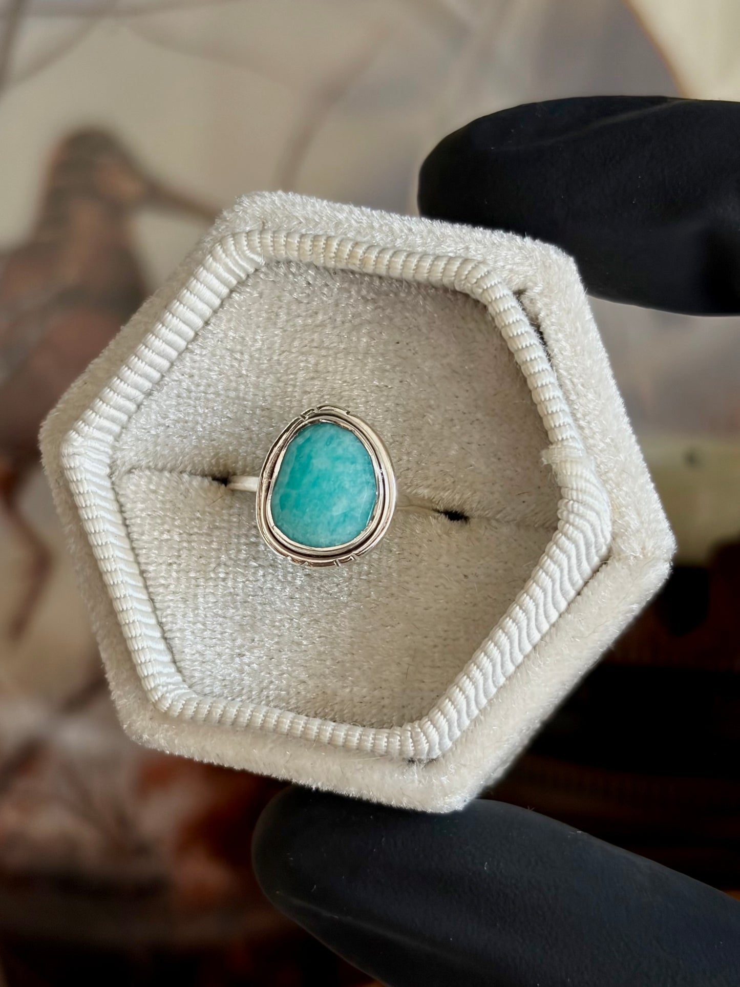 Amazonite Ring - Size 5