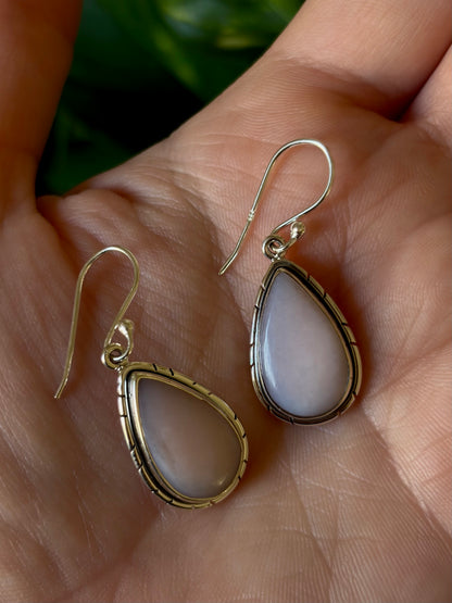 Pink Opal Earrings